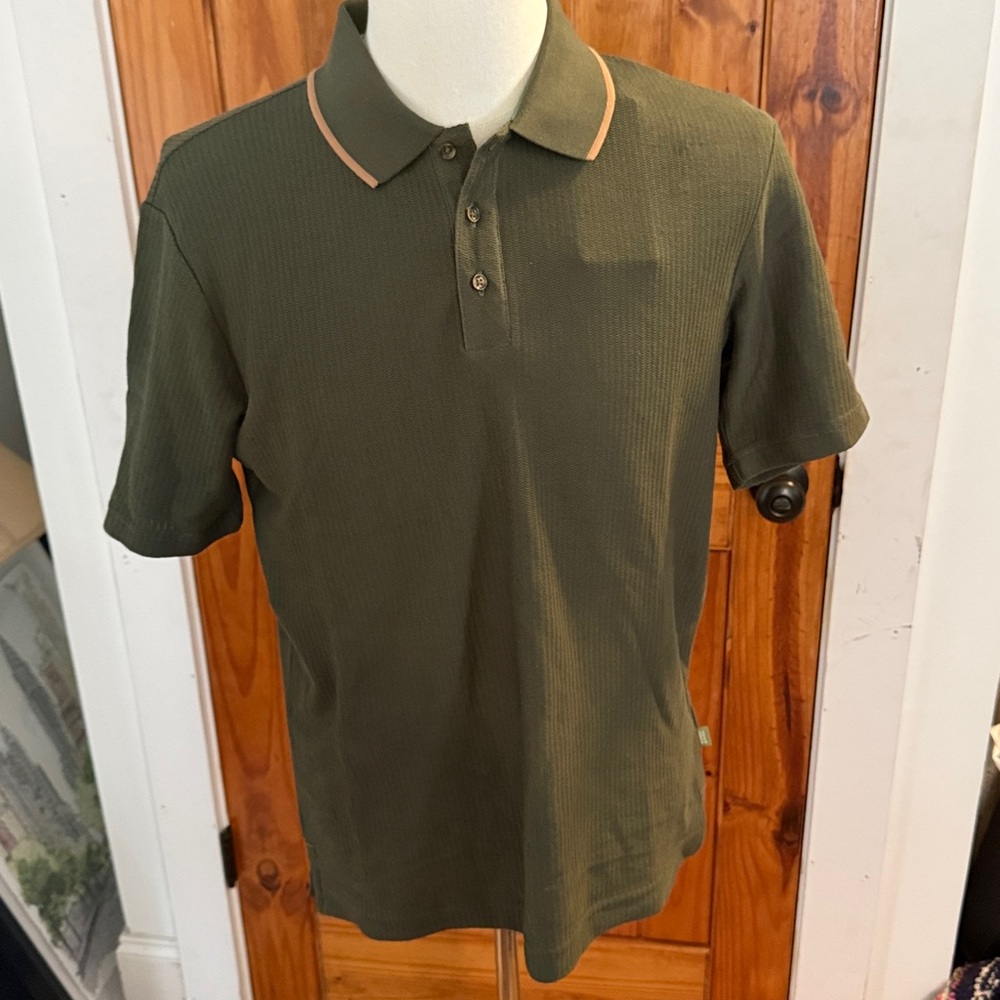 Men’s NWT Scotch & Soda Field Notes Olive Polo Shirt size S